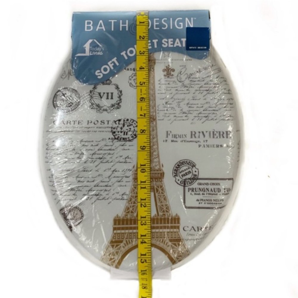 Paris Eiffel Tower French Toilet Seat Parisian French Country - Picture 6 of 15